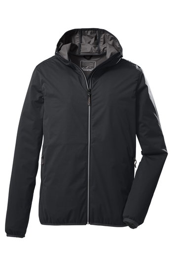 Killtec Funktionsjacke KOS 60 mit Kapuze (2-Lagen-Jacken, PFC-frei, sehr leicht) schwarz Herren